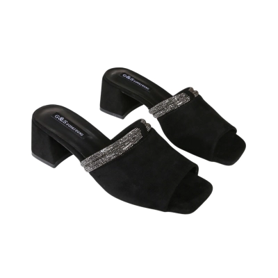 Сабо женские GUOQISONG G&S искусственная замша черные 1382-1 Сабо женские GUOQISONG G&S искусственная замша черные 1382-1