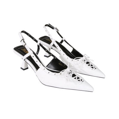 Туфли женские на лето GUOQISONG G&S искусственная кожа белые HD20-2 Туфли женские на лето GUOQISONG G&S искусственная кожа белые HD20-2