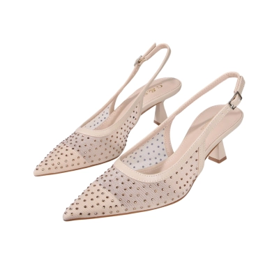 Туфли женские на лето GUOQISONG G&S сетка бежевые HD21-3 Туфли женские на лето GUOQISONG G&S сетка бежевые HD21-3