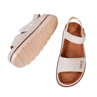 Сандалии женские искусственная кожа бежевые B1-2 Сандалии женские искусственная кожа бежевые B1-2