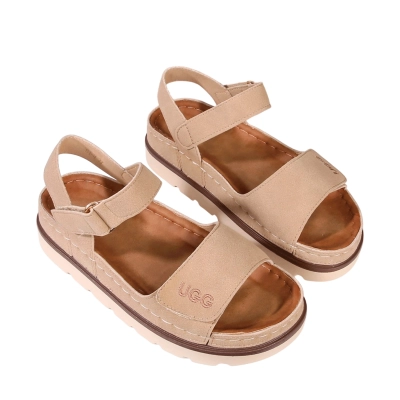 Сандалии женские искусственная кожа бежевые B1-5 Сандалии женские искусственная кожа бежевые B1-5