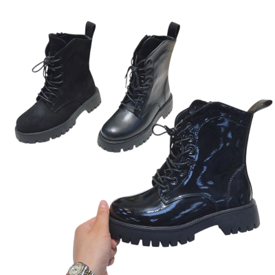 Ботинки женские демисезон MOMOTARI искусственная лак кожа AM06 Ботинки женские демисезон MOMOTARI искусственная лак кожа AM06