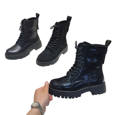 Ботинки женские демисезон MOMOTARI искусственная лак кожа AM03 Ботинки женские демисезон MOMOTARI искусственная лак кожа AM03