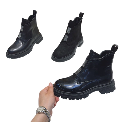 Ботинки женские демисезон MOMOTARI искусственная лак кожа MR387 Ботинки женские демисезон MOMOTARI искусственная лак кожа MR387