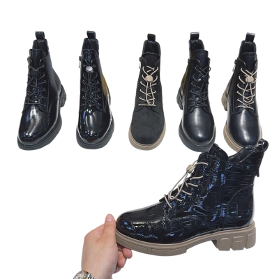 Ботинки женские демисезон MOMOTARI искусственная лак кожа CF05 Ботинки женские демисезон MOMOTARI искусственная лак кожа CF05