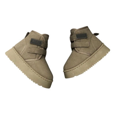 Угги женские на зиму искусственная замша хаки 8914 Угги женские на зиму искусственная замша хаки 8914