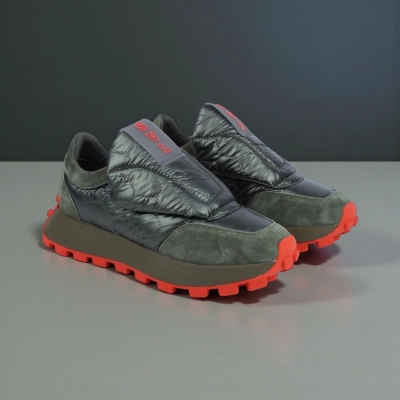 Кроссовки женские зимние натуральная замша с текстилем зеленые F1015-10 Кроссовки женские зимние натуральная замша с текстилем зеленые F1015-10