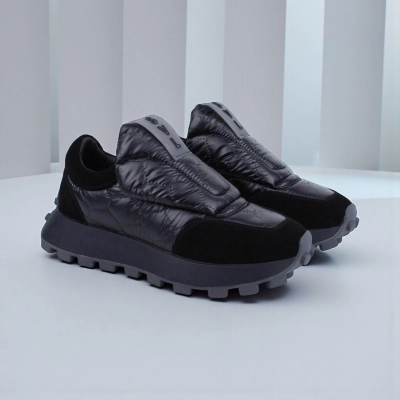 Кроссовки женские зимние натуральная замша с текстилем черные F1015-1 Кроссовки женские зимние натуральная замша с текстилем черные F1015-1