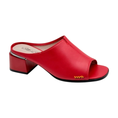 Сабо женские YZY натуральная кожа красные PL956-60D Сабо женские YZY натуральная кожа красные PL956-60D