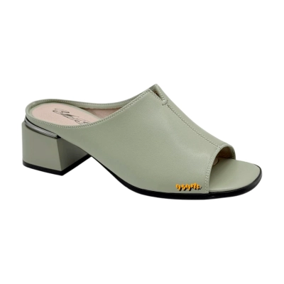 Сабо женские YZY натуральная кожа фисташковые PL956-60F Сабо женские YZY натуральная кожа фисташковые PL956-60F