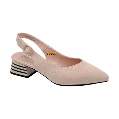 Туфли женские летние YZY спрессованная замша бежевые 543-3B2 Туфли женские летние YZY спрессованная замша бежевые 543-3B2