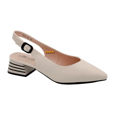 Туфли женские летние YZY спрессованная натуральная кожа бежевые 543-3B Туфли женские летние YZY спрессованная натуральная кожа бежевые 543-3B