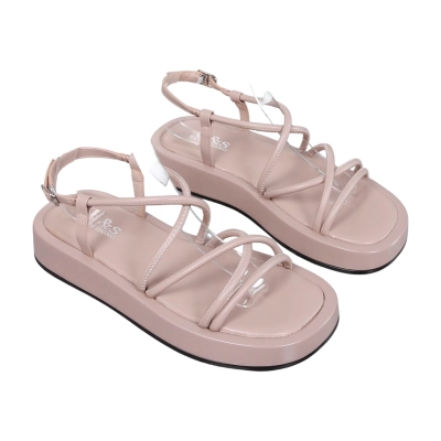 Сандалии женские GUOQISONG G&S искусственная кожа пудровые 879-13 Сандалии женские GUOQISONG G&S искусственная кожа пудровые 879-13
