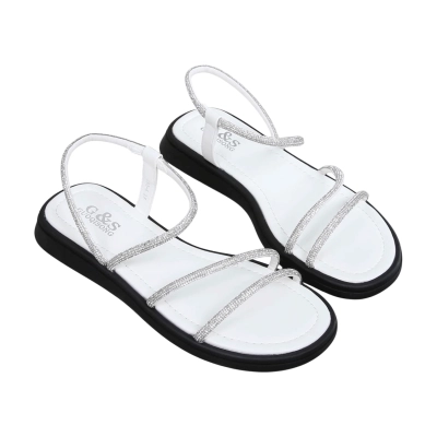 Сандалии женские GUOQISONG G&S искусственная кожа белые 413-5 Сандалии женские GUOQISONG G&S искусственная кожа белые 413-5