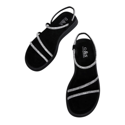 Сандалии женские GUOQISONG G&S искусственная кожа черные 413-1 Сандалии женские GUOQISONG G&S искусственная кожа черные 413-1