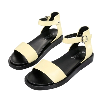 Сандалии женские GUOQISONG G&S искусственная кожа лимонные 133-7 Сандалии женские GUOQISONG G&S искусственная кожа лимонные 133-7