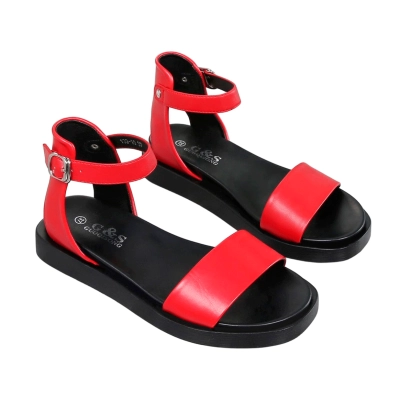 Сандалии женские GUOQISONG G&S искусственная кожа красные 133-10 Сандалии женские GUOQISONG G&S искусственная кожа красные 133-10