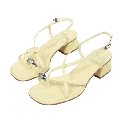 Босоножки женские GUOQISONG G&S искусственная кожа лимонные M402-8 Босоножки женские GUOQISONG G&S искусственная кожа лимонные M402-8