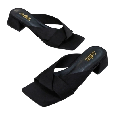 Сабо женские GUOQISONG G&S искусственная замша черные 188-7 Сабо женские GUOQISONG G&S искусственная замша черные 188-7