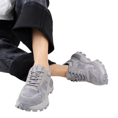 Кроссовки женские SAIVVILA натуральная замша серые F1013-6 Кроссовки женские SAIVVILA натуральная замша серые F1013-6