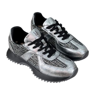 Кроссовки женские SAIVVILA натуральная кожа серебристые 6716 Кроссовки женские SAIVVILA натуральная кожа серебристые 6716