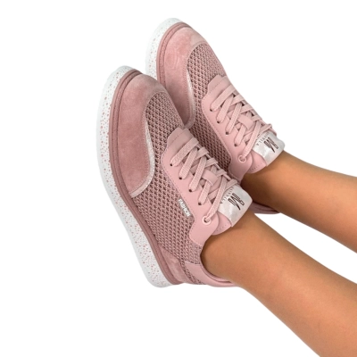 Кроссовки женские на лето SAIVVILA натуральная кожа розовые 6717 Кроссовки женские на лето SAIVVILA натуральная кожа розовые 6717