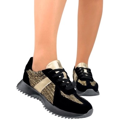 Кроссовки женские на лето SAIVVILA натуральная замша черные 6719 Кроссовки женские на лето SAIVVILA натуральная замша черные 6719