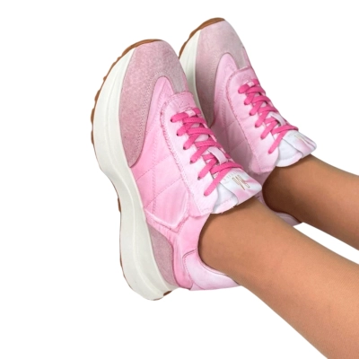 Кроссовки женские на лето SAIVVILA натуральная замша розовые 6724 Кроссовки женские на лето SAIVVILA натуральная замша розовые 6724