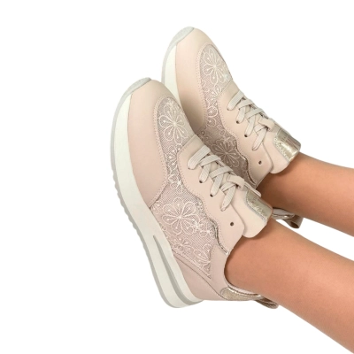 Кроссовки женские на лето SAIVVILA натуральная кожа бежевые 6734 Кроссовки женские на лето SAIVVILA натуральная кожа бежевые 6734