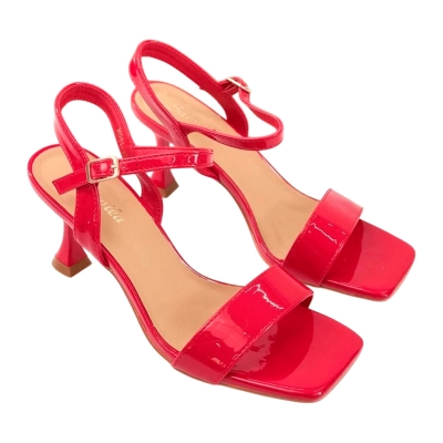 Босоножки женские SAIVVILA искусственная лак кожа красные 7012 Босоножки женские SAIVVILA искусственная лак кожа красные 7012