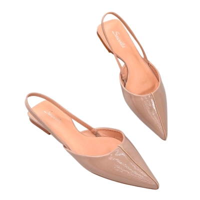 Мюли женские SAIVVILA искусственная лак кожа капучино 7046 Мюли женские SAIVVILA искусственная лак кожа капучино 7046