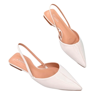 Мюли женские SAIVVILA искусственная лак кожа белые 7048 Мюли женские SAIVVILA искусственная лак кожа белые 7048