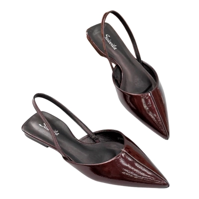 Мюли женские SAIVVILA искусственная лак кожа шоколадные 7050 Мюли женские SAIVVILA искусственная лак кожа шоколадные 7050