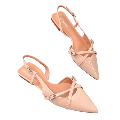 Мюли женские SAIVVILA искусственная лак кожа бежевые 7054 Мюли женские SAIVVILA искусственная лак кожа бежевые 7054