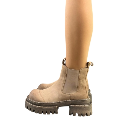 Ботинки женские челси демисезон LUMEITA натуральная замша бежевые K8-4 Ботинки женские челси демисезон LUMEITA натуральная замша бежевые K8-4