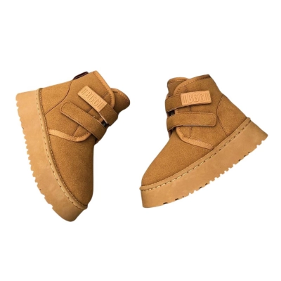 Угги женские на зиму искусственная замша коричневые 8918 Угги женские на зиму искусственная замша коричневые 8918