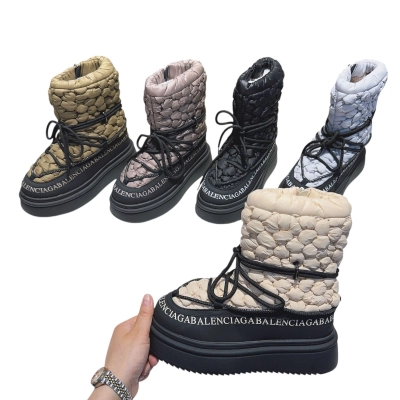 Дутики женские зимние MOMOTARI искусственная кожа текстиль Q851 Дутики женские зимние MOMOTARI искусственная кожа текстиль Q851