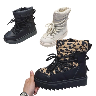 Дутики женские зимние MOMOTARI искусственная кожа текстиль Q850 Дутики женские зимние MOMOTARI искусственная кожа текстиль Q850