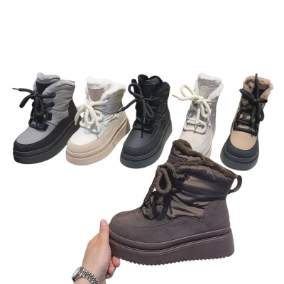 Дутики женские зимние MOMOTARI искусственная кожа текстиль Q882 Дутики женские зимние MOMOTARI искусственная кожа текстиль Q882