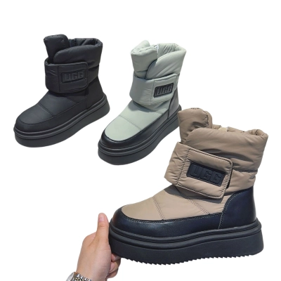 Дутики женские зимние MOMOTARI искусственная кожа текстиль Q810 Дутики женские зимние MOMOTARI искусственная кожа текстиль Q810