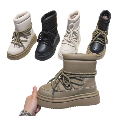 Дутики женские зимние MOMOTARI искусственная кожа текстиль Q811 Дутики женские зимние MOMOTARI искусственная кожа текстиль Q811