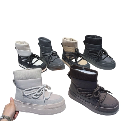 Дутики женские зимние MOMOTARI искусственная кожа текстиль T900 Дутики женские зимние MOMOTARI искусственная кожа текстиль T900