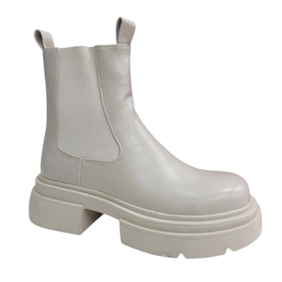 Ботинки женские челси демисезонные PINDIAN искусственная кожа бежевые 8614 Ботинки женские челси демисезонные PINDIAN искусственная кожа бежевые 8614