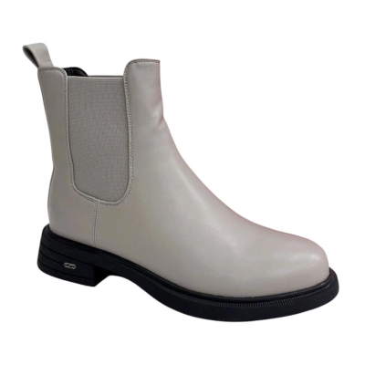 Ботинки женские челси демисезонные PINDIAN прессованная кожа бежевые 8637 Ботинки женские челси демисезонные PINDIAN прессованная кожа бежевые 8637