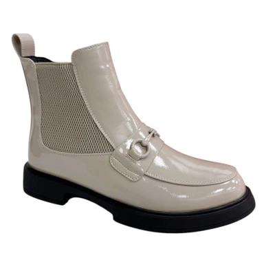 Ботинки женские челси демисезонные PINDIAN прессованная масло кожа бежевые 8638 Ботинки женские челси демисезонные PINDIAN прессованная масло кожа бежевые 8638