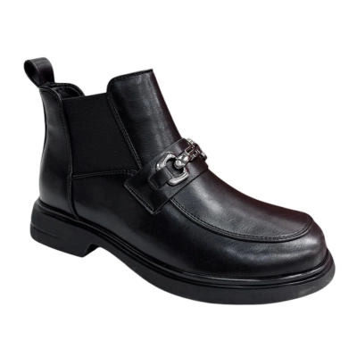 Ботинки женские челси демисезонные PINDIAN искусственная кожа черные 8647 Ботинки женские челси демисезонные PINDIAN искусственная кожа черные 8647