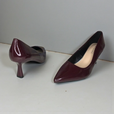 Туфли женские лодочки искусственная лак кожа бордовые 12076 Туфли женские лодочки искусственная лак кожа бордовые 12076