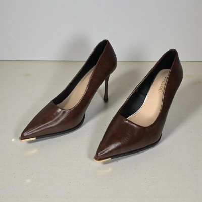 Туфли женские лодочки искусственная кожа шоколадные 12083 Туфли женские лодочки искусственная кожа шоколадные 12083