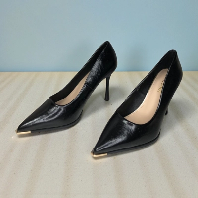 Туфли женские лодочки искусственная кожа черные 12084 Туфли женские лодочки искусственная кожа черные 12084