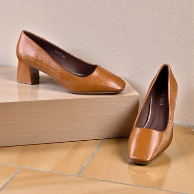 Туфли женские лодочки искусственная кожа кофейные 12090 Туфли женские лодочки искусственная кожа кофейные 12090